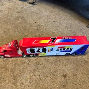NASCAR die cast semi and trailer
